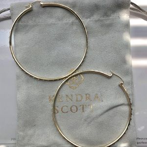 Kendra Scott Anne Marie Gold Hoop earrings